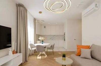 Long-term renta 3-room apartment with balcony and parking in Mokotów, Warsaw