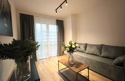Long-term rental brand-new 2-room apartment in modern 2024 complex on Sienkiewicza, Wrocław