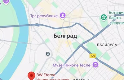 Long-term rental brand new 3-room apartment in BW Eterna, Belgrade, Serbia