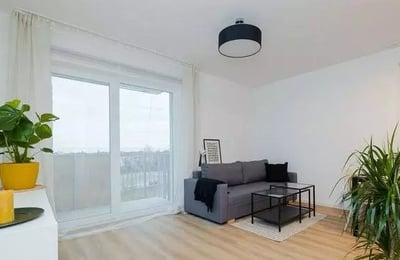 Long-term rental bright 3-room apartment in Jagodno, Wrocław