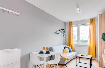 Long-term rent cozy studio in Gaj, Wrocław (Pet-Friendly)