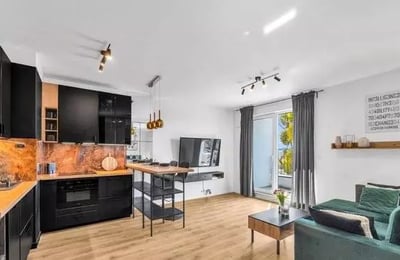 Long-term rent 2-room apartment with a balcony in Mokotów, Warsaw