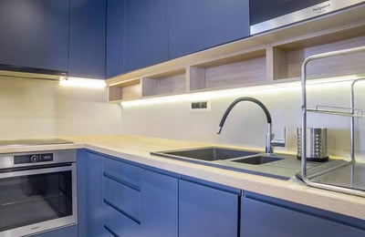 Long-term rent 3-room apartment in Vračar, Belgrade, 58m², with air conditioning and dishwasher