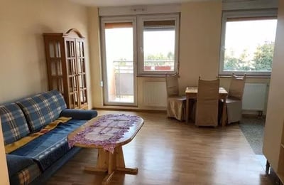 Long-Term rental 2-room apartment with two balconies and parking in Wrocław