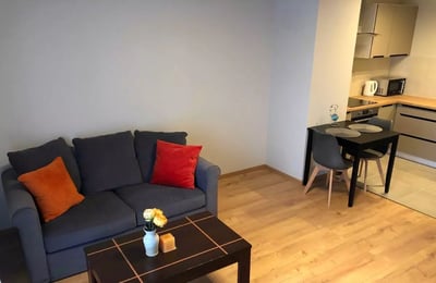 Long-term rental 2-room apartment with balcony in a new building, Poświętne, Wrocław