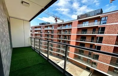 long-term rental of 2-room apartment on  Wrocław, with balcony, parking and full amenities