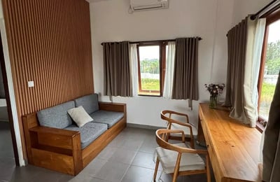 Long-term rental of a new villa with pool and rice field view, Ubud, Indonesia