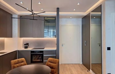 Long-term rental brand new 2-room apartment in BW Quartet 1 premium residential complex, opposite the park, Belgrade