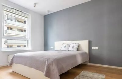 Long-term rental cozy 2-room apartment with balcony in Mokotów district, Warsaw, Poland