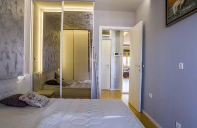 Long-term rental in Belgrade: 2-room apartment, 47 m², in Zemun with balcony and appliances