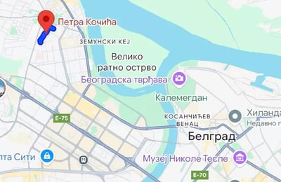 Long-term rental in Belgrade: 2-room apartment, 47 m², in Zemun with balcony and appliances