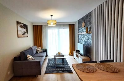 Long-term rental in Wrocław modern 2-room apartment, 41 m², with parking in Atal complex