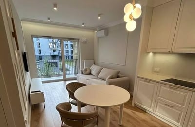 Long-term rental — 2-room apartment with balcony and parking, Praga-Południe, Warsaw