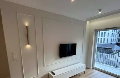 Long-term rental — 2-room apartment with balcony and parking, Praga-Południe, Warsaw