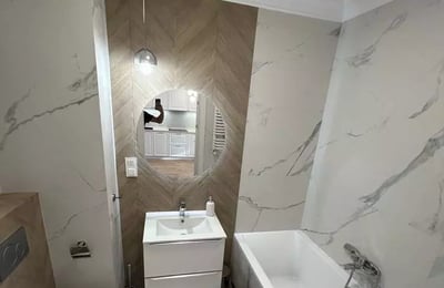 Long-term rental — 2-room apartment with balcony and parking, Praga-Południe, Warsaw