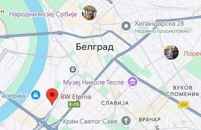 Долгосрочная аренда в Белграде — новая 2-комнатная квартира 59 м² с балконом в ЖК BW Eterna