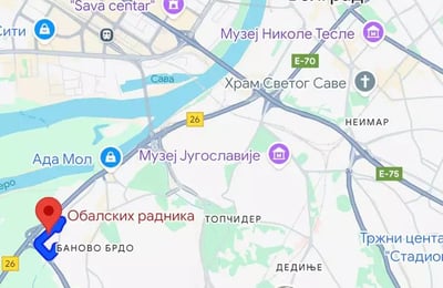 Long-term rental in Belgrade — brand new 81 m² three-room apartment in the Čukarica district with air conditioning and parking space