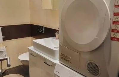 Long-term rental in Belgrade — spacious 2-room 58 m² apartment with appliances and AC in Zemun near a park