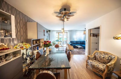 Long-term rental in France — 90 m², 3-room apartment with garden and elevator in Reuil-Malmaison (Paris suburb)