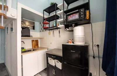 Alquiler a largo plazo de un estudio de 22 m² con altillo de 10 m² en la calle Lafayette, distrito 10 de París