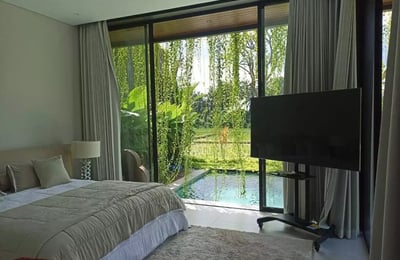 Long-term rental of a brand-new villa with rice field view in Batuan area, Ubud