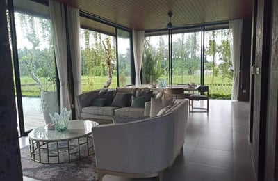 Long-term rental of a brand-new villa with rice field view in Batuan area, Ubud