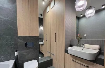 Long-term rental 2-room apartment with balcony and AC in Mokotów, Warsaw