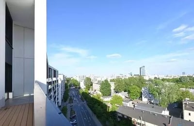 Long-term rental of a modern 2-room apartment with terrace in Żoliborz, Warsaw