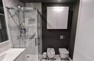 Spacious four-room apartment with 60 m² terrace and walk-in closet for long-term rent in Bielany, Warsaw