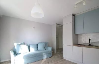 Long-term rent studio with balcony in quiet area, Żabiniec, Krakow