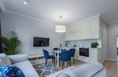 Long-term rental 36m² apartment with balcony on Wola, Warsaw, Poland