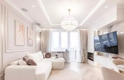 Langzeitmiete 2-Zimmer-Wohnung 45 m² mit Balkon, Puławska Straße, Mokotów, Warschau, Polen