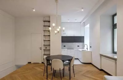 Langzeitmiete 2-Zimmer-Wohnung 64 m² mit Terrasse im Bezirk Mokotów, Warschau, Polen