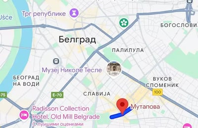 Long-term rental of a 2-room apartment, 63 m² in Belgrade, Serbia