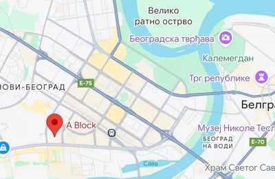 Location longue durée d’un appartement 2 pièces de 55 m² à Belgrade, Serbie