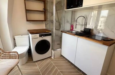 Langzeitmiete eines 9m² Studios in Paris, Frankreich