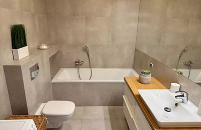 Langzeitmiete einer 3-Zimmer-Wohnung mit 59m² in Krakau, Polen