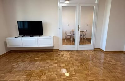 Langzeitmiete 2-Zimmer-Wohnung 43 m² mit Donau-Blick, Zentrum, Belgrad, Serbien