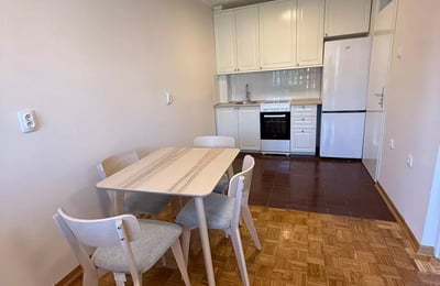 Langzeitmiete 2-Zimmer-Wohnung 43 m² mit Donau-Blick, Zentrum, Belgrad, Serbien