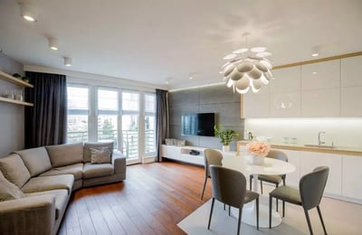 Location longue durée appartement 3 pièces 78 m², Dolny Mokotów, Varsovie, Pologne