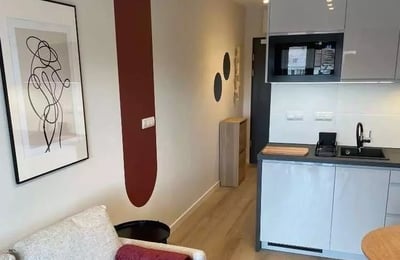 Location longue durée d’un appartement 1 pièce de 19 m² à Psie Pole, Wrocław, Pologne