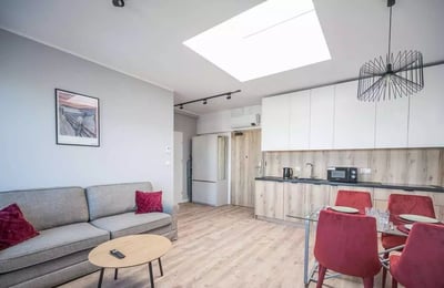 Location longue durée d’un appartement de 38 m² dans le quartier Krzyki, Wrocław, Pologne