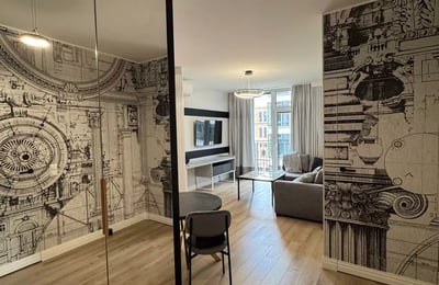 Долгосрочная аренда 2-комнатной квартиры 45 м², Browary Warszawskie, Варшава, Польша