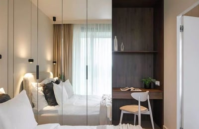 Long-term rent of 2-room apartment 39 m² in premium complex Noho Młyny Mogilskie, Kraków, Poland