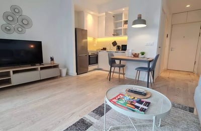 Location longue durée d’un studio de 30 m² dans la BW Aria, Belgrade, Serbie