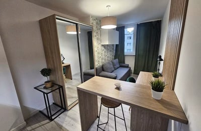 Long-term rental of a studio apartment in Bielany district, Warsaw, Poland
