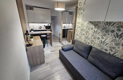 Long-term rental of a studio apartment in Bielany district, Warsaw, Poland