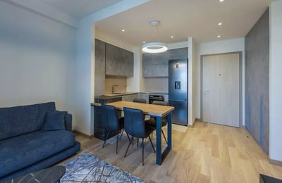 Long-term rental of a 2-room apartment, 55 m², in BW Aurora Residence, Belgrade, Serbia