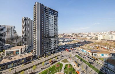 Long-term rental of a 2-room apartment, 55 m², in BW Aurora Residence, Belgrade, Serbia