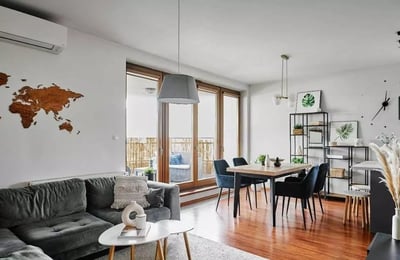 Долгосрочная аренда 2-комнатной квартиры 53 м², Краков, Польша